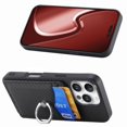 thumbnail image 4 of For Iphone 16 Pro Carbon Fiber Card Wallet Ring Phone Case(Black),iPhone 14 Pro Max, 4 of 6