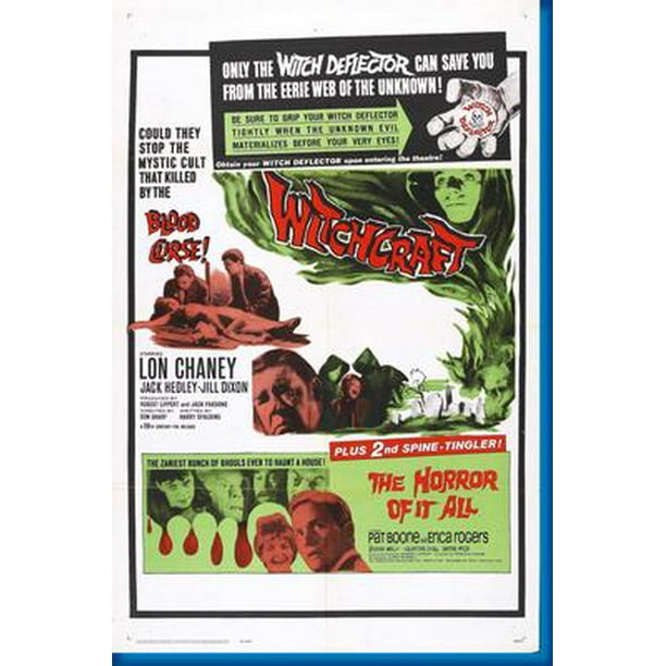 27inx40in Witchcraft Double Feature Movie Poster Giclee Print Reprint 27inx40in Entertainment Theme Room Art Poster 27x40 Walmart Com Walmart Com