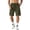 Army Green, variant on Nestiefly Mens Casual Sweat Cargo Cotton Shorts Drawstring Elastic Waist Athletic Workout Gym Jogger Shorts with Pockets Black 2XL