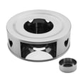 thumbnail image 3 of Coffee Tea Warmer with Tea Candle Base Pots Warming Use for Restaurant Hotel Heart Holes, 3 of 8