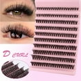 thumbnail image 6 of 200Pcs 40D D Curl Eyelash Extensions Kit – Wispy Fluffy Natural Lashes with Bond & Seal, Precision Tweezer for Beginners, Easy DIY Home Application, 6 of 10