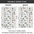 thumbnail image 4 of White Christmas Forest Animal Pattern Fall Garden Flags 12.5"x18" Double Side,Small Yard Flags for Outside,Outdoor Fall Decor,Autumn Funny Garden Flag Yard Decoration, 4 of 4