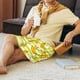 thumbnail image 5 of Balery Bananas On A Striped Pantalones cortos de pijama de punto de algodón para hombre con cinturilla y bolsillos-3X-Large, 5 of 6