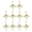 Gold, variant on Yammee 10Pcs Bead DIY Star Charm for Jewelry Making Eye Catching Awn Star Pendant