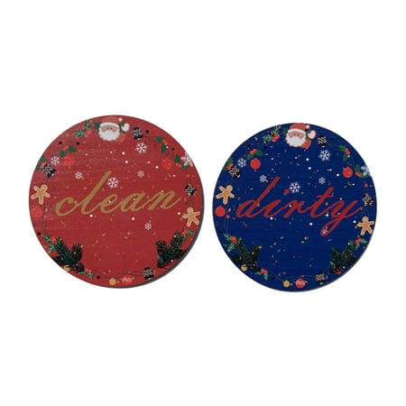 

Newest Design Black Dishwasher Magnet Clean Dirty Sign Indicator Trendy Universal Kitchen Dish Washer Refrigerator Magnet Super Strong Magnet with Stickers for Kitchen Organization