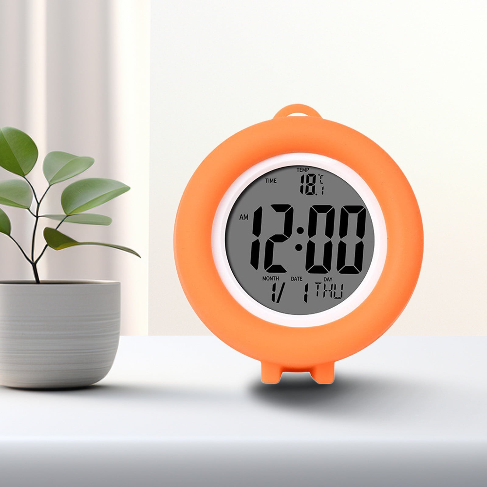 FastXmas Digital Alarm Clock for Bedroom, Small Electronic Table