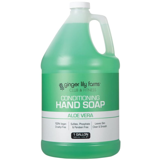 Recambio de jabón líquido para manos Ginger Lily Farms, 1 galón (128 ml)