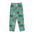 thumbnail image 4 of Xecao Cute Animals Women's Straight Lounge Pajama Pants: The Epitome of Relaxed Sleepwear, 4 of 9