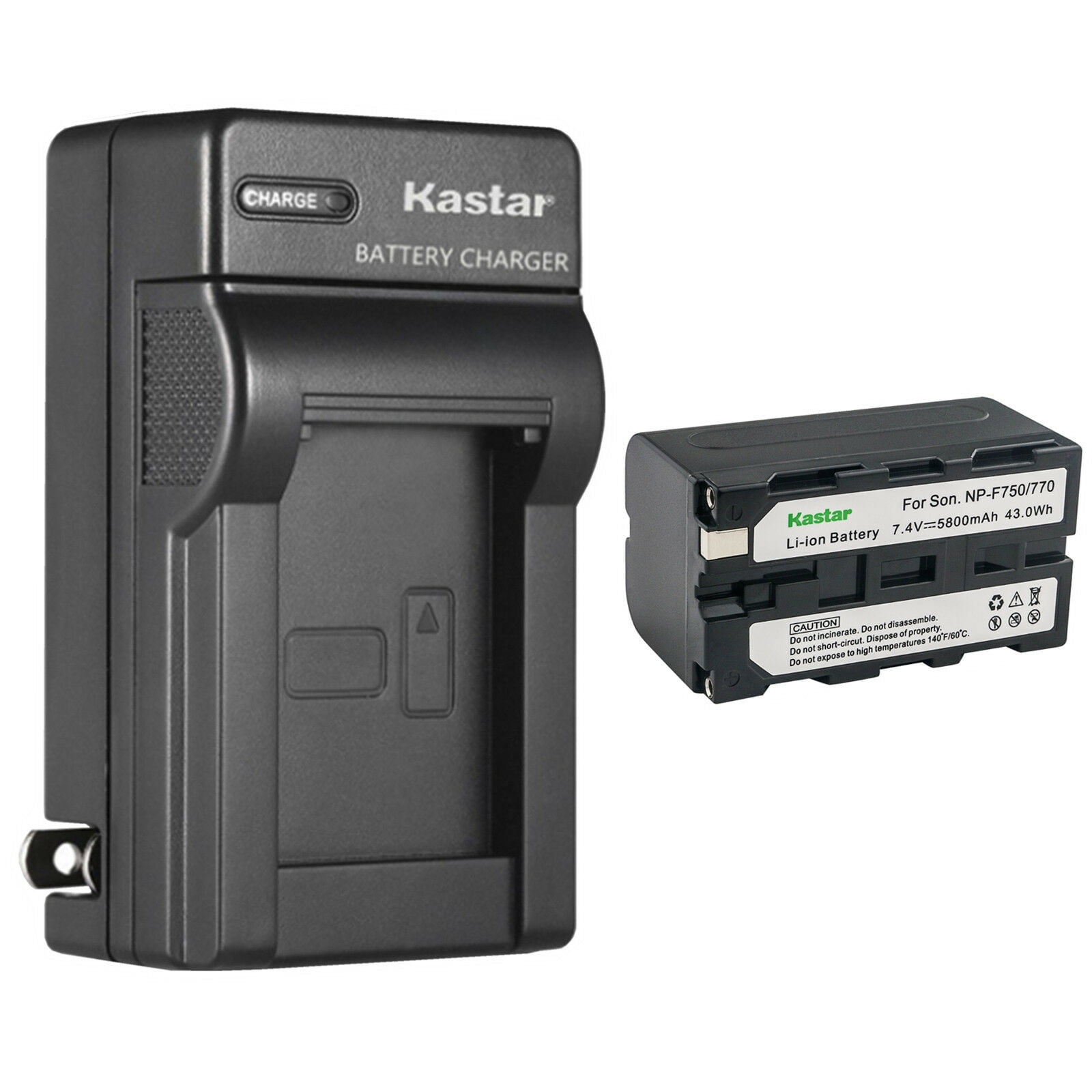 Kastar 1-Pack Battery and AC Wall Charger Replacement for NP-F550 NP-F570 NP-F770 NP-F970 Battery Atomos Battery Atomos Shogun Flame Atomos Shogun Inferno Atomos Ninja Inferno Recording Monitor