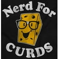 thumbnail image 2 of Nerd for Curds Wisconsin Cheese Lover Unisex Plus Fleece Graphic Hoodie Brisco Brands 2X, 2 of 5