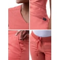 thumbnail image 5 of Adar Pro Core Classic Scrub Set For Women - Tailored V-Neck Scrub Top & Tailored Yoga Scrub Pants, 5 of 7