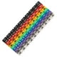 thumbnail image 1 of 100 etiquetas multicolor para cables, identificadores de cables, hebillas, marcadores de cables, 1 of 7