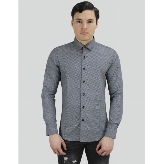 Camisa Formal Barabas Corte Slim Fit Manga Larga