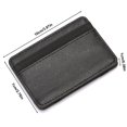 thumbnail image 3 of Mini Men Card Holder Wallets Zipper Coin Pocket Slim Magic Male Wallet Quality Pu Leather Credit Bank Card Case, 3 of 7