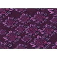 thumbnail image 1 of Ahgly Company Indoor Rectangle Patterned Purple Lily Purple Area Rugs, 6' x 9', 1 of 1