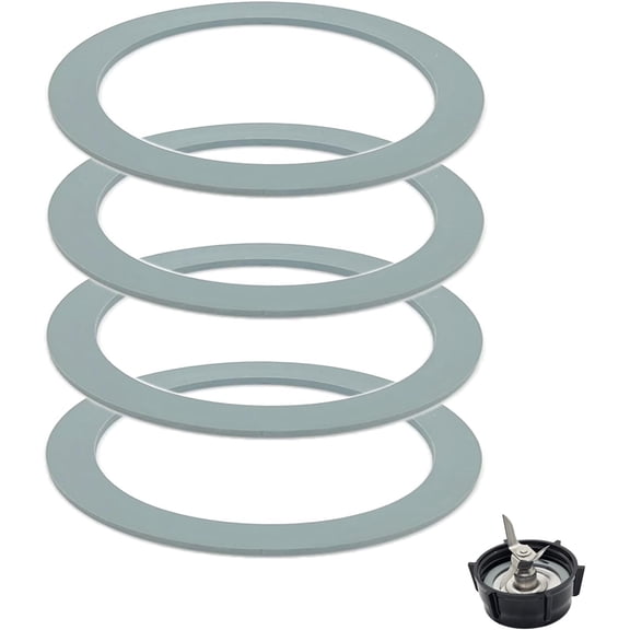 Blender Sealing Ring Gaskets, O-Ring Gasket Seal, Rubber O-Gasket for Oster Osterizer and Cuisinart Blenders, 4 Pack