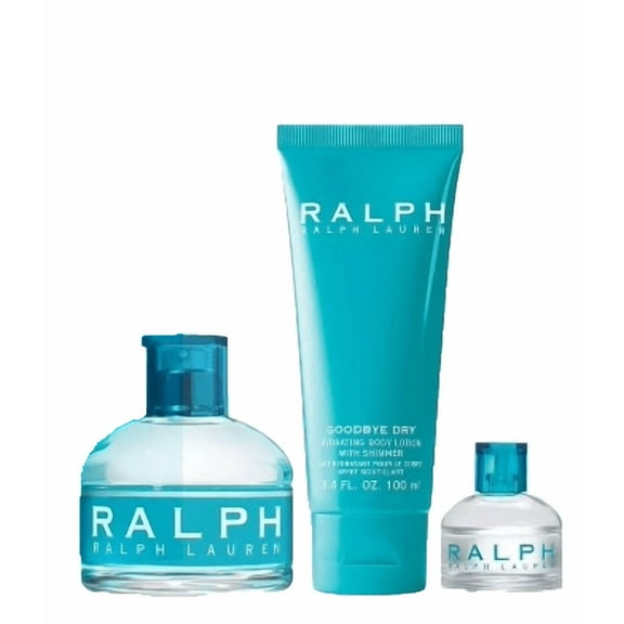 Ralph by Ralph Lauren for Women 3 PC Set: 3.4 oz Eau de Toilette Spray 3.4 oz Body Lotion 0.25 oz Mini EDT Spray