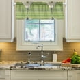 thumbnail image 2 of Yayeee Kitchen Valance Rod Pocket 54" x 18" Living Room Window Curtain, Green Martini Glass, 2 of 6