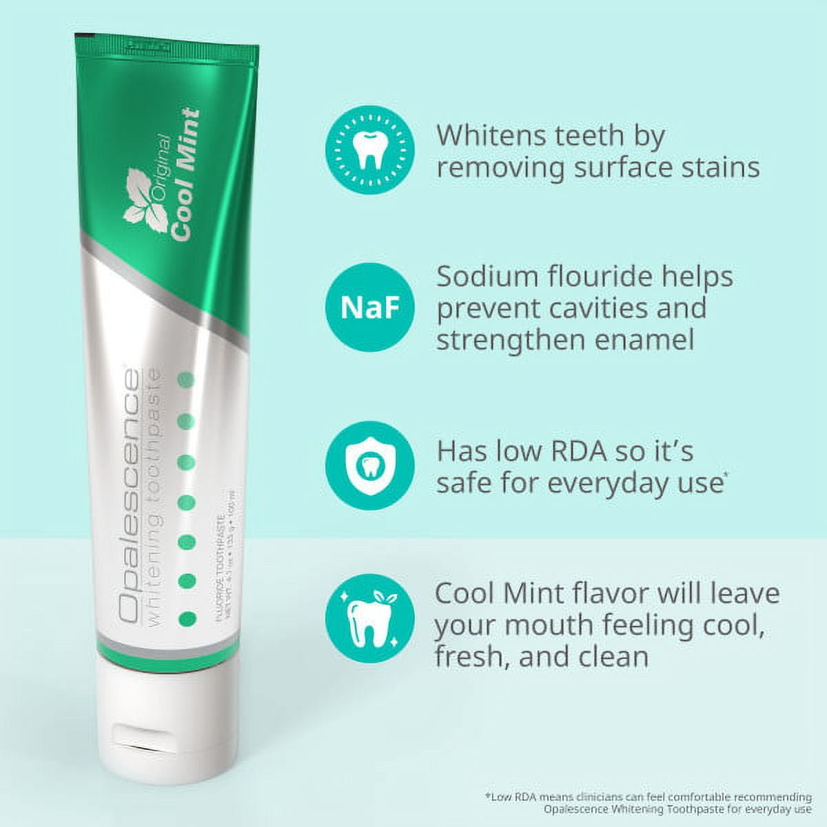 Opalescence Whitening Toothpaste Original Formula - Oral Care, Mint Flavor, Gluten Free - 2 Pack