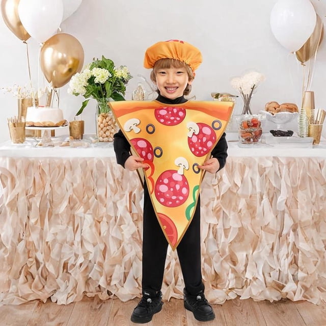 2x Desayuno Conjunto de disfraces de comida para el cosplay para la fiesta temática de Halloween para niños , M M