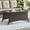 Brown, variant on PARKWELL Rectangular Coffee Table for Outdoor Indoor - Modern  Glass Top Coffee Table with Wicker Rattan Design - Brown