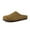 Brown, variant on Cushionaire Heath Men's Genuine Suede Leather Clogs with Memory Foam Comfort, Easy Slip On Slide Slippers for Men