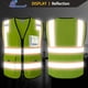 thumbnail image 5 of Chaleco de Seguridad Ekkosafety EK176 Amarillo con 9 Bolsillos y Cierre Frontal, 5 of 7