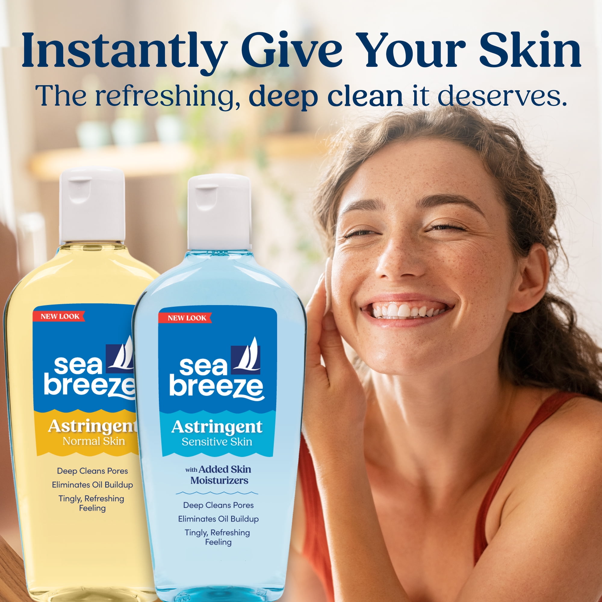 Sea Breeze Original Formula Astringent for All Skin, Acne and Blemishes, 16 fl oz