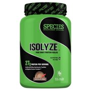 Angle View: Species Nutrition Isolyze, Chocolate Milk, 1.55 Lb