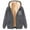 Dark Gray, variant on Fartey Hoodies for Women Sherpa Lined Jacket Winter Fleece Lining Zip Up Sweatshirt Jackets Drawstring Hooded Coat Loose Casual Long Sleeve Print Coats with Pockets