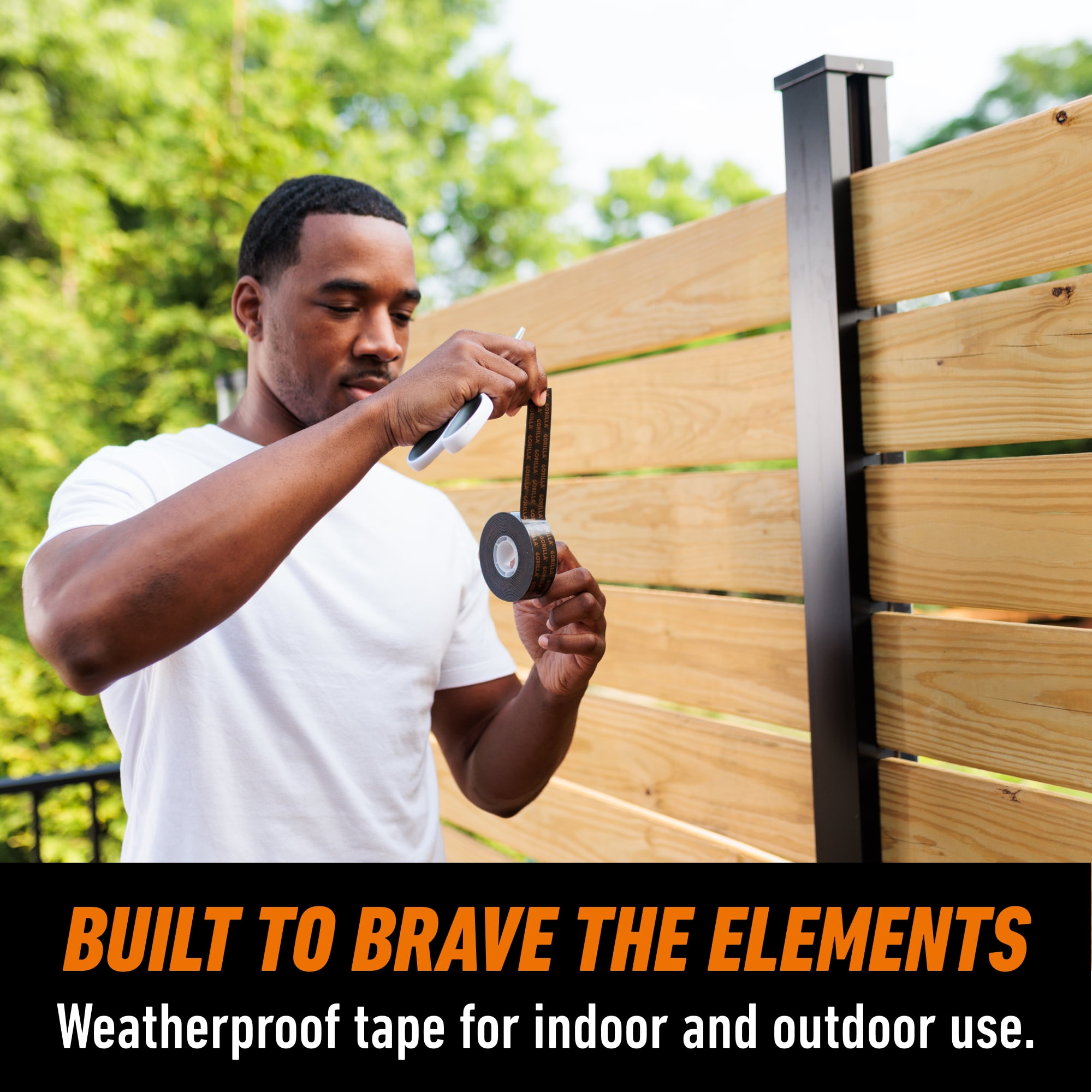 Gorilla Heavy Duty Mounting Tape, 60in Black Tape Material Model