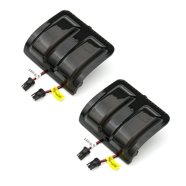 Speravity Paquete de 2 luces de plástico para espejo lateral automotriz, portátiles, desmontables, izquierda, derecha, impermeables, accesorios para Bombillas para automóviles Speravity VI015950-00B