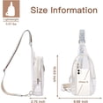 thumbnail image 5 of Sac Bandoulière Transparent, Sac Banane Transparent Approuvé pour les Stades pour Femmes Sac Bandoulière Sacs à Main Sac de Poitrine Transparent avec Sangle Ajustable Noir, 5 of 5