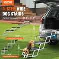 thumbnail image 3 of Foldable 4-Step Dog Car Stairs - Aluminum Pet Steps, 250 lbs Capacity - Non-Slip Puppy Ladder, 3 of 11