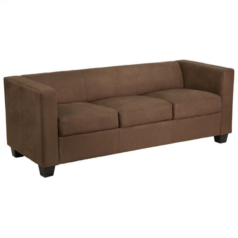 Prestige Series FedExable Chocolate Brown Microfiber Sofa