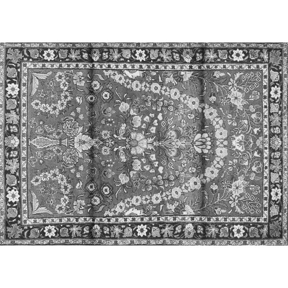 Ahgly Company Indoor Rectangle Persian Gray Traditional Area Rugs, 3' x 5'