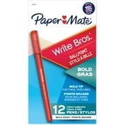 Write Bros. Ballpoint Pen, Stick, Bold 1.2 Mm, Red Ink, Red Barrel, Dozen | Bundle of 5 Dozen