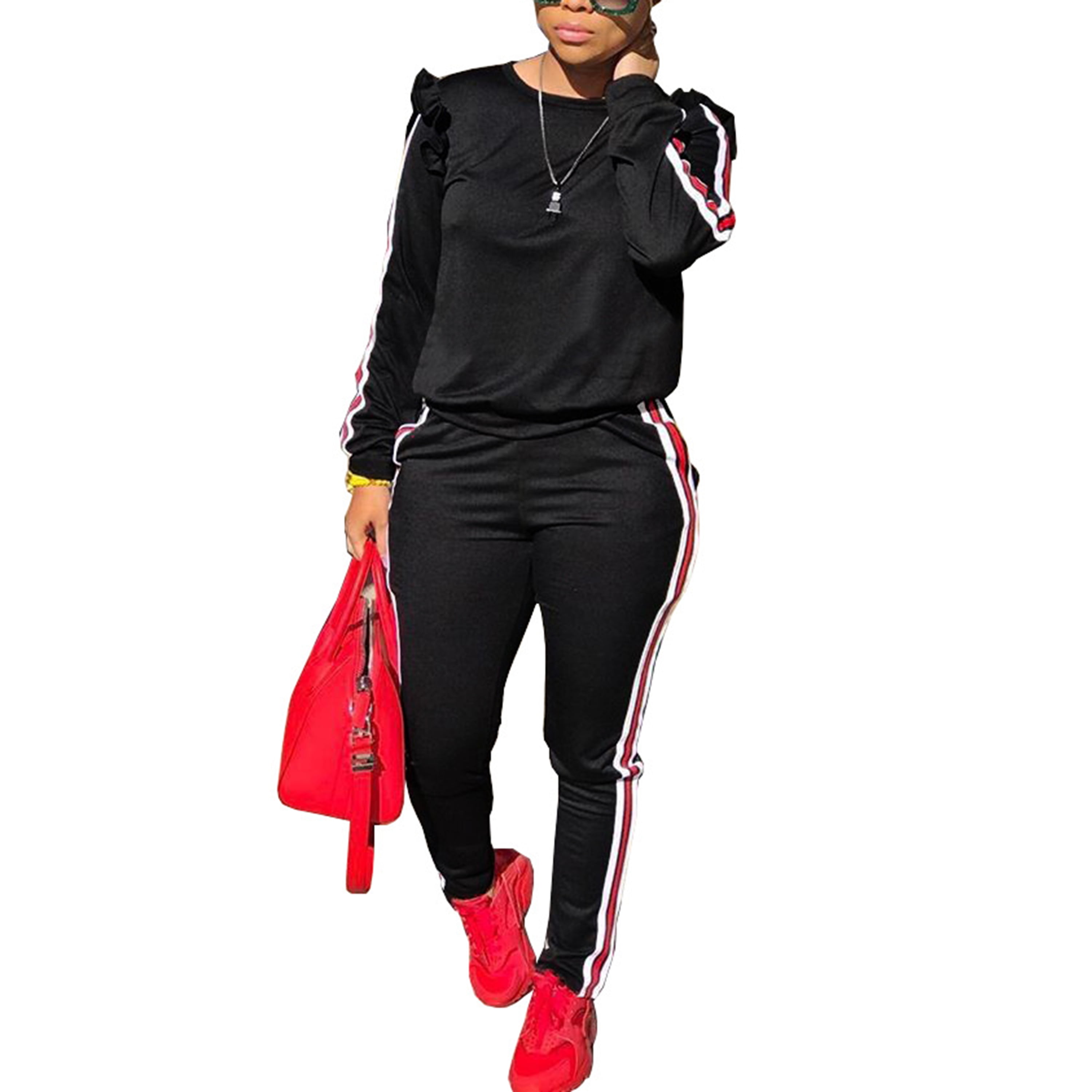 Akmipoem Women 2 Piece Outfits Sets 