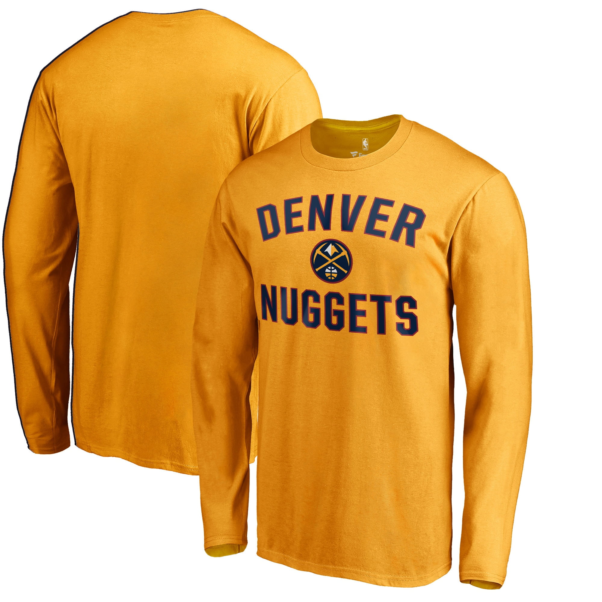 Fanatics - Denver Nuggets Victory Arch Long Sleeve T-Shirt - Gold - Walmart.com - Walmart.com