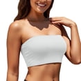thumbnail image 2 of Kingdiese Womens Plus Size's Solid Bandeau Bikini Top Strapless High Cut Swimwear For Pool And Beach Everyday Comfort And Bride Bathing Suits for Women plus Size, Size M, 2 of 6