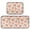 Pale Pink Peach's Pattern, variant on 2-Piece Kitchen Mat Set Non Slip Washable Floor Mats Decorative Rugs for Kitchen Sink Laundry Rabbits and Tulips Pattern