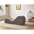thumbnail image 6 of Yoga Chaise Lounge Chair for Stretching, Relaxation & Exercise, Ergonomic Design with Soft Yet Firm High-Density Foam Core, Removable Machine-Washable Cover, Grey, 6 of 6