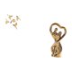 thumbnail image 5 of Adorno colgante de pared de pájaro de madera, coleccionable, decorativo, para oficina, manualidades, dormitorio, interior, versátil, figura de pareja,, 5 of 8