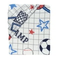 thumbnail image 3 of Lambs & Ivy Baby Sports 100% Cotton Fitted Crib Sheet - Football/Basketball, 3 of 5