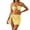 Yellow, variant on Tankini Swimsuits for Women Flowy Beach Cover Up Dress With Matching Two Piece Swimwear Resort Wear
