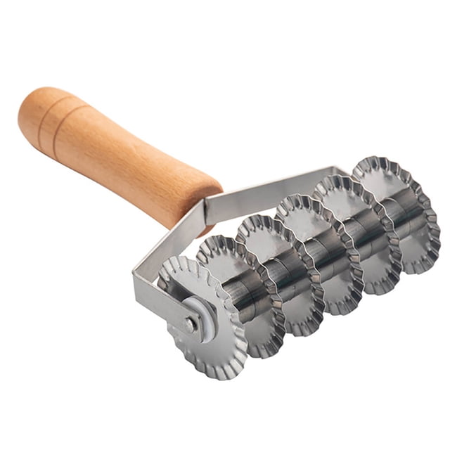Coofit Pizza Roller Stainless Steel: Nonslip Handle Kitchen Lattice Roller Dough Docker