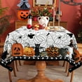 thumbnail image 2 of Halloween Spider Web Tablecloth Rectangle, Halloween Table Cloth Rectangle 60 x 120 Inch, Halloween Tablecloths for Rectangle Tables, Halloween Table Cover for Party Decor, 2 of 4