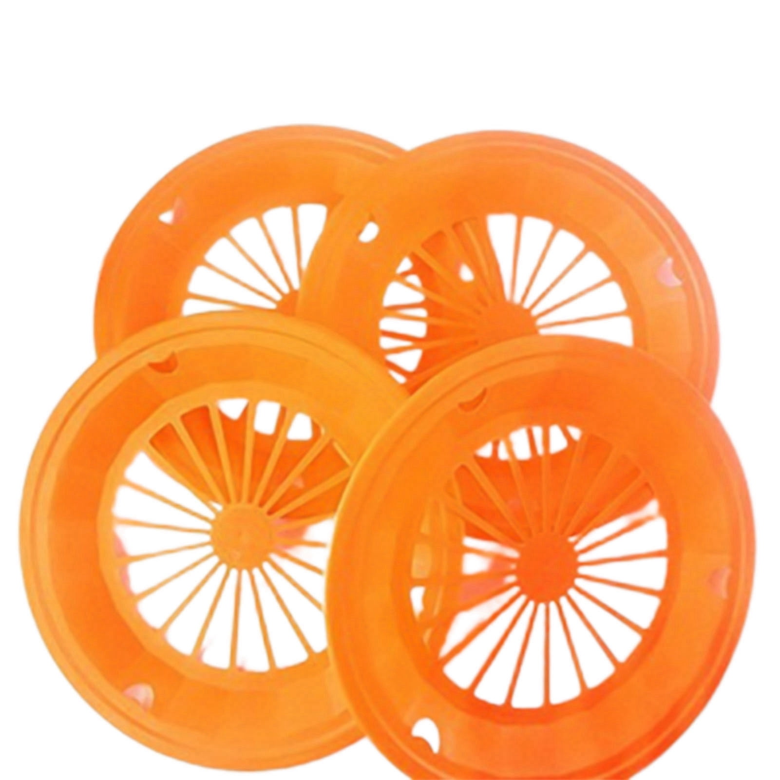 Home & Living Vintage Burnt Orange Fish Plastic Paper Plate Holders 4