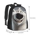 thumbnail image 2 of Defioc Smiling Polar Bear Pattern Carry on Backpack,16.5x12.5x5.5 Personal Item Bag Carry On Backpack Water Resistant Lightweight Daypack, 2 of 7