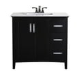 thumbnail image 2 of Brooklyn + Max Wilshire 36" Black Bath Vanity, 2 of 11